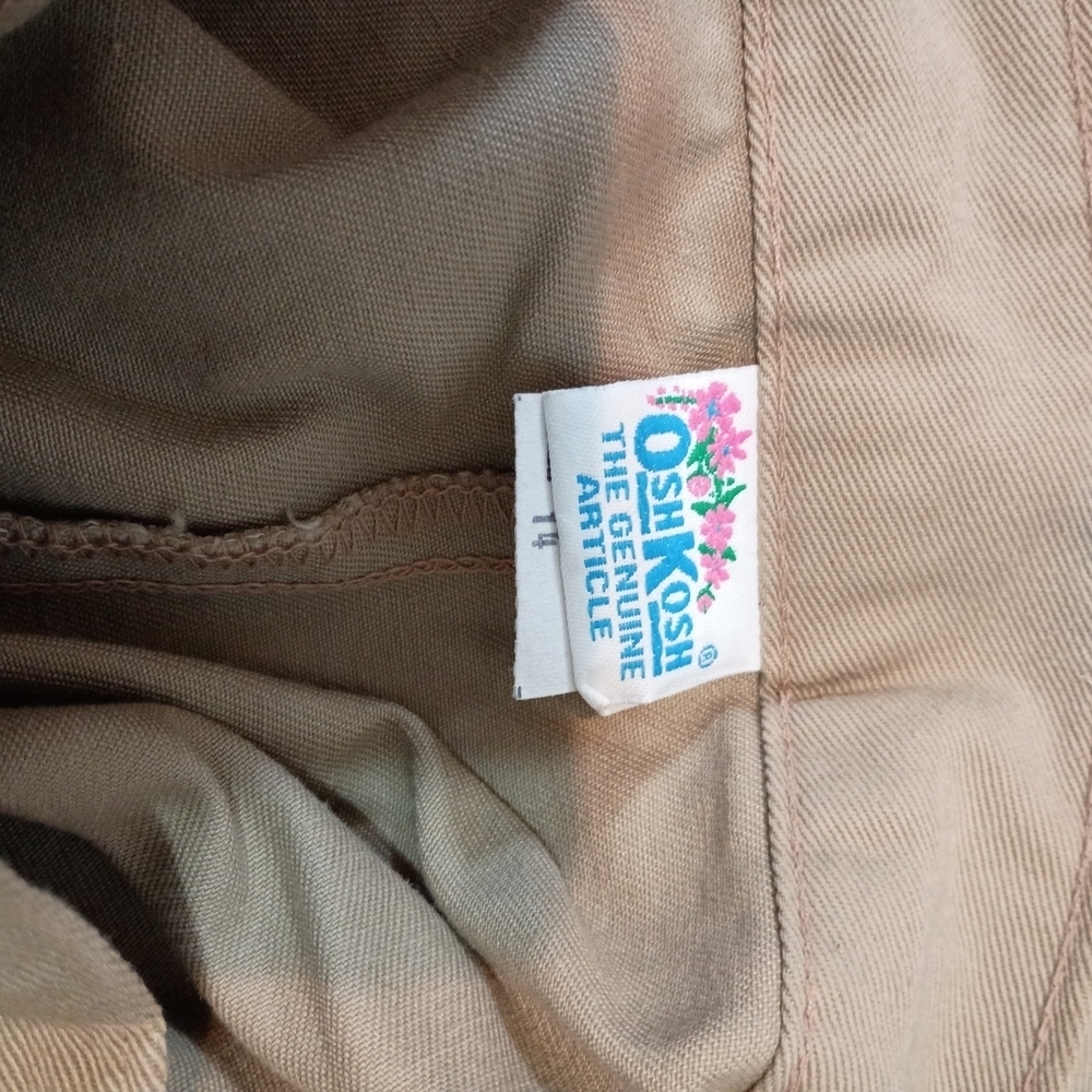 Osh Kosh - Women's Vintage Classic Tan Button-Down Skirt - Size 8 - Picture 5 of 7